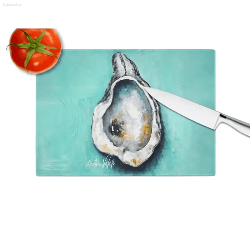 Shuck Yeah! Aqua Pearl Oyster Cutting Board Set - Estalios