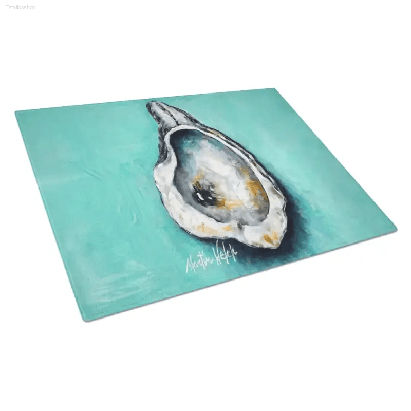 Shuck Yeah! Aqua Pearl Oyster Cutting Board Set - Estalios