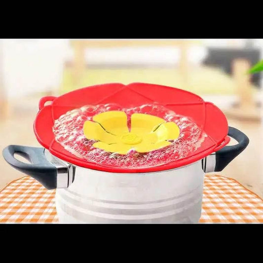 Silicone Spill Proof Lid For Household Kitchens Flower Shaped - Estalios