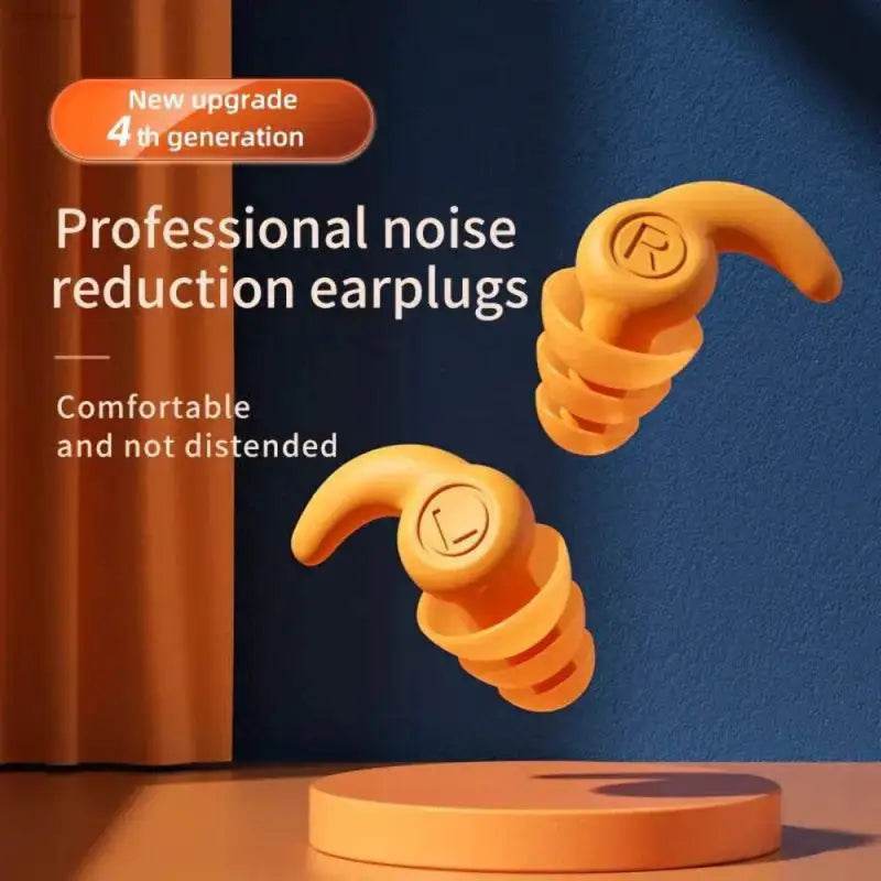 Premium Silicone Waterproof Earplugs with Noise Cancellation for Swimming and Sleeping - Estalios