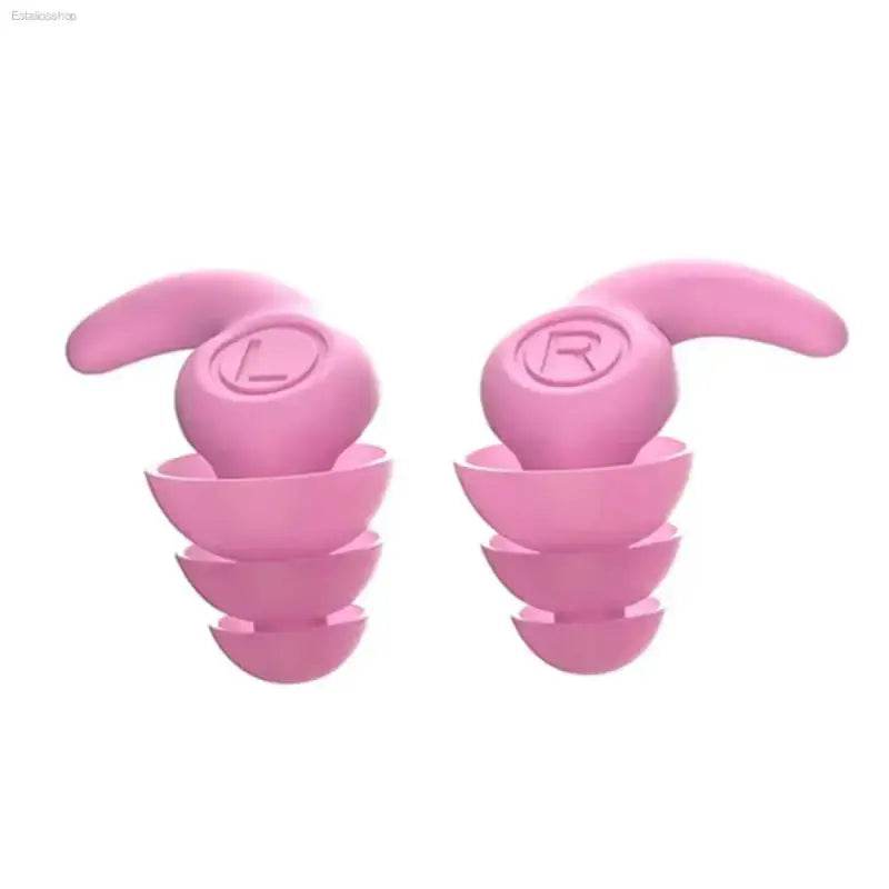 Premium Silicone Waterproof Earplugs with Noise Cancellation for Swimming and Sleeping - Estalios
