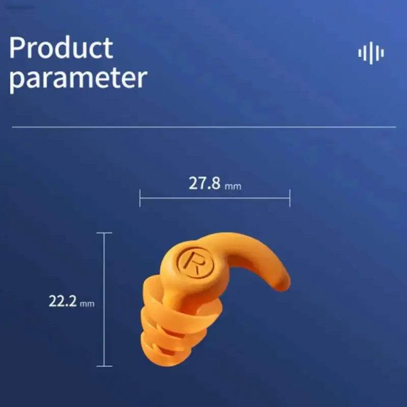 Premium Silicone Waterproof Earplugs with Noise Cancellation for Swimming and Sleeping - Estalios