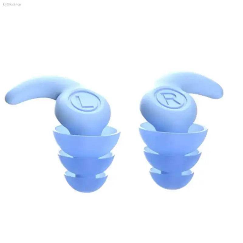 Premium Silicone Waterproof Earplugs with Noise Cancellation for Swimming and Sleeping - Estalios