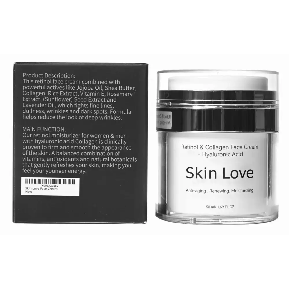 Skin Love Face Cream for Sensitive Skin with retinol and collagen for glowing skin