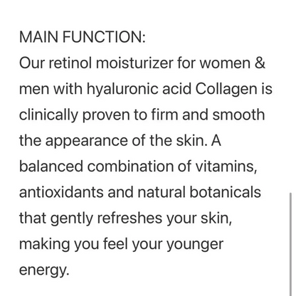 Retinol moisturizer for sensitive skin in Skin Love Face Cream for radiant skin