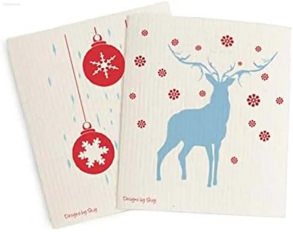 Festive holiday-themed cloths.