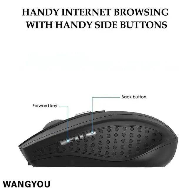 Slick Black Wireless Mouse for Effortless Control and Precision - Estalios