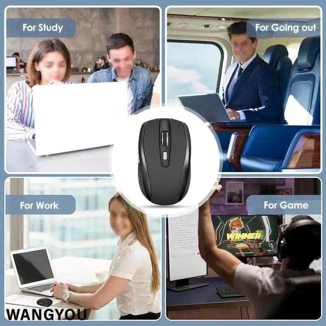 Slick Black Wireless Mouse for Effortless Control and Precision - Estalios