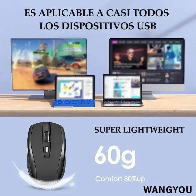 Slick Black Wireless Mouse for Effortless Control and Precision - Estalios