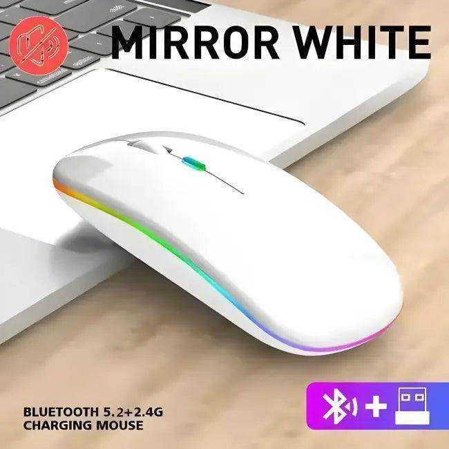 Sleek Matte RGB Wireless Mouse for Stylish Productivity - Estalios