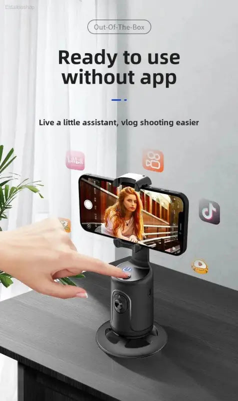 Automatic smartphone tracking device.