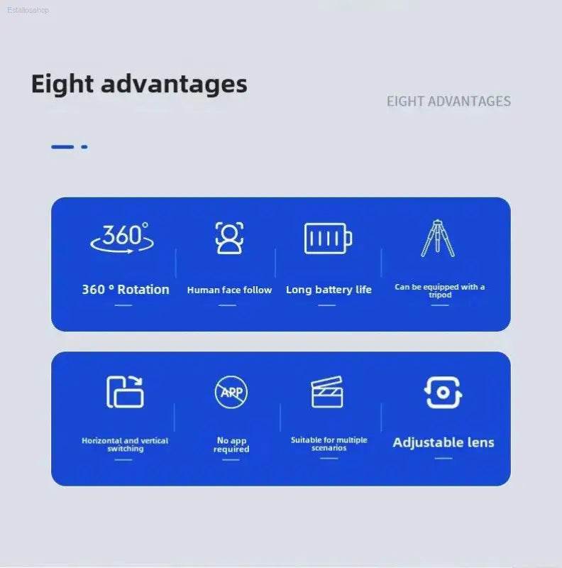 Smart AI Face Recognition 360° Mobile Phone Camera Mount - Estalios