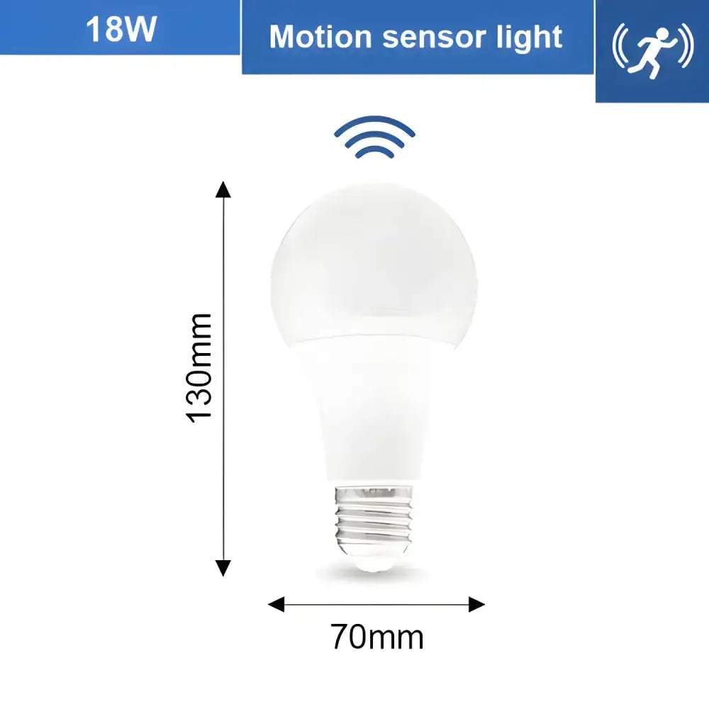 Smart E27 12W Dusk to Dawn Sensor Light bulb with warm white and cold white options