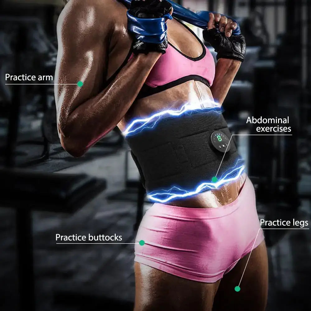 Smart EMS Fitness Vibration Belt for effective abdominal muscle training at home