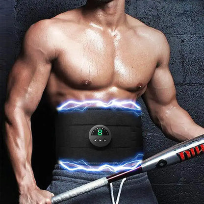 Smart EMS Fitness Vibration Belt for effective abdominal trainer muscle workouts