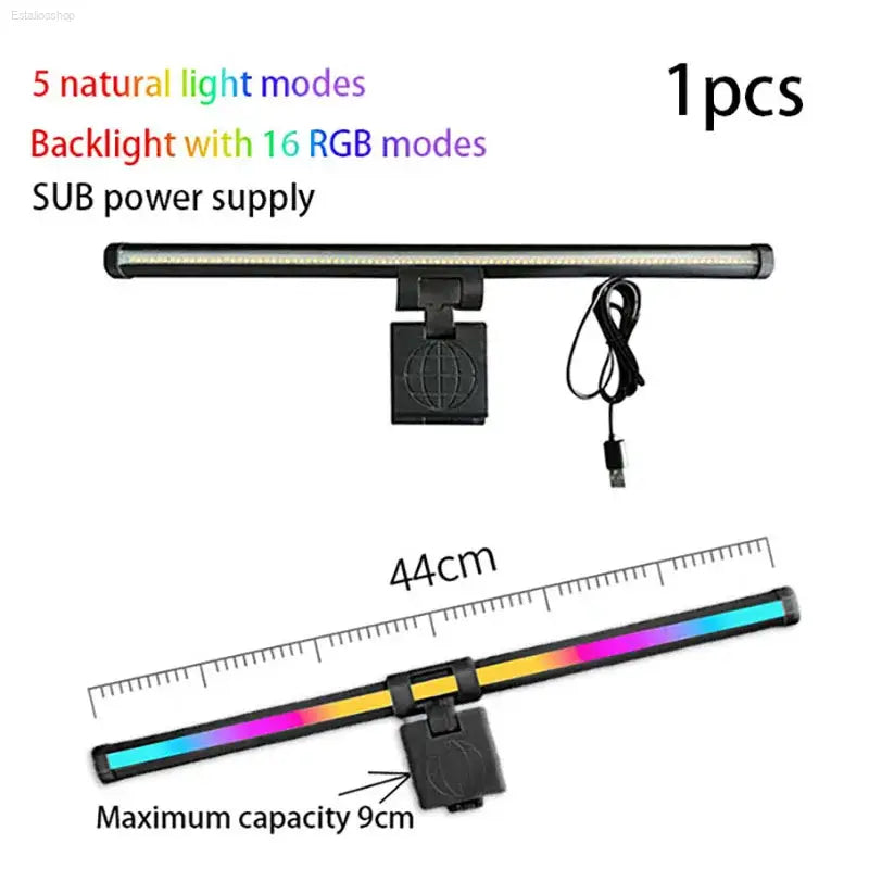 Monitor Light Bar RGB LED Liaht Bar Monitor Lighting Work Game Learning Reading Dimming Table Light Strip RGB Notebook Lighting
