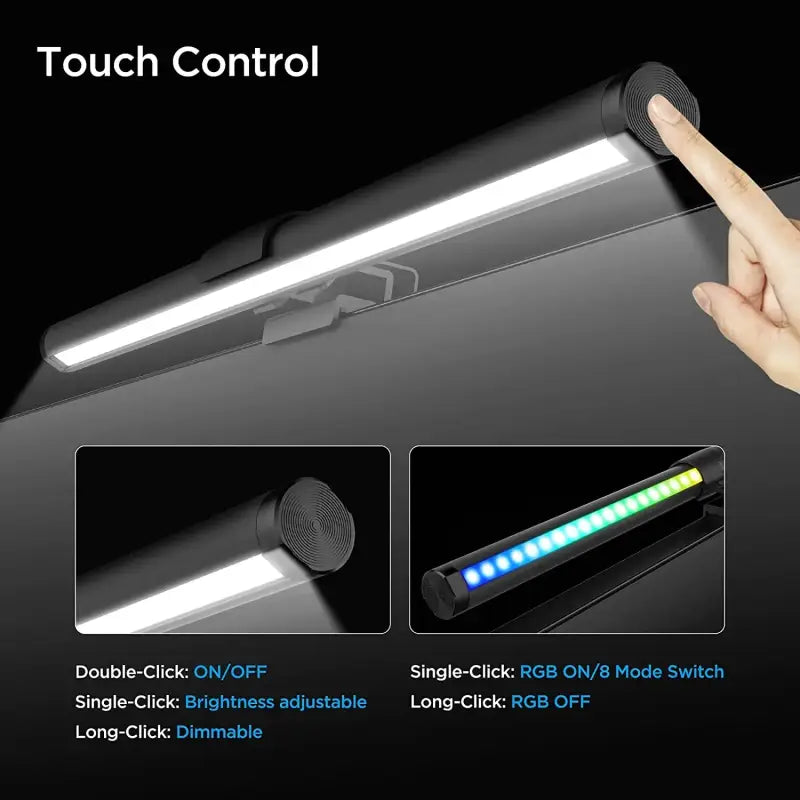 Monitor Light Bar RGB LED Liaht Bar Monitor Lighting Work Game Learning Reading Dimming Table Light Strip RGB Notebook Lighting