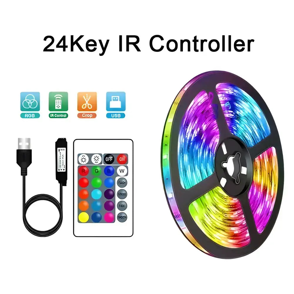 Smart RGB LED Strip Light with Wifi Controller Sold and Remote for easy lighting control