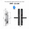 Smart Waterproof Sliding Door Lock - Ttlock App, Alexa Compatible, Fingerprint & RFID Access, Secure Aluminum Glass Lock