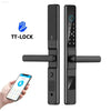 Smart Waterproof Sliding Door Lock - Ttlock App, Alexa Compatible, Fingerprint & RFID Access, Secure Aluminum Glass Lock