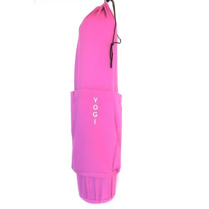 Stylish Pink Yoga Mat Bag perfect for your Purple Yoga sessions and on-the-go workouts