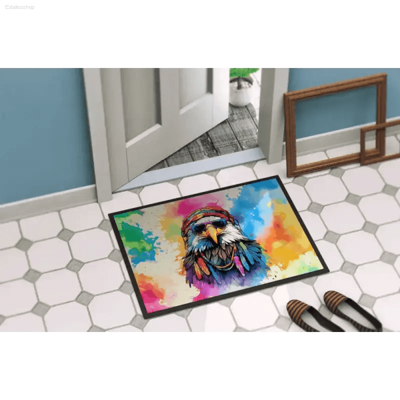 Soar Home with this Awesome Animal Eagle Doormat! Welcome Guests with a Vibrant Statement Piece! this Colorful Eagle Doormat Adds Personality and Protects - Estalios