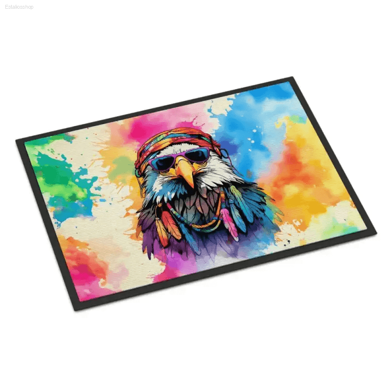 Soar Home with this Awesome Animal Eagle Doormat! Welcome Guests with a Vibrant Statement Piece! this Colorful Eagle Doormat Adds Personality and Protects - Estalios
