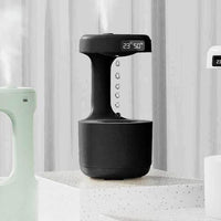 Soar with Style White Anti Gravity Humidifier and Clock - Estalios