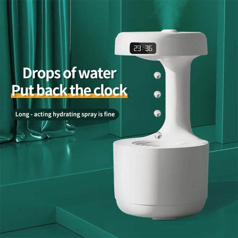 Soar with Style White Anti Gravity Humidifier and Clock - Estalios