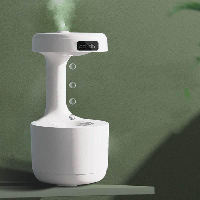 Soar with Style White Anti Gravity Humidifier and Clock - Estalios