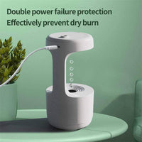 Soar with Style White Anti Gravity Humidifier and Clock - Estalios