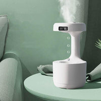 Soar with Style White Anti Gravity Humidifier and Clock - Estalios