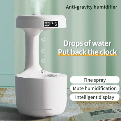 Soar with Style White Anti Gravity Humidifier and Clock - Estalios