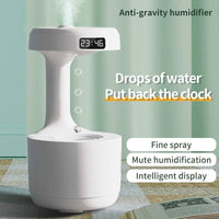 Soar with Style White Anti Gravity Humidifier and Clock - Estalios
