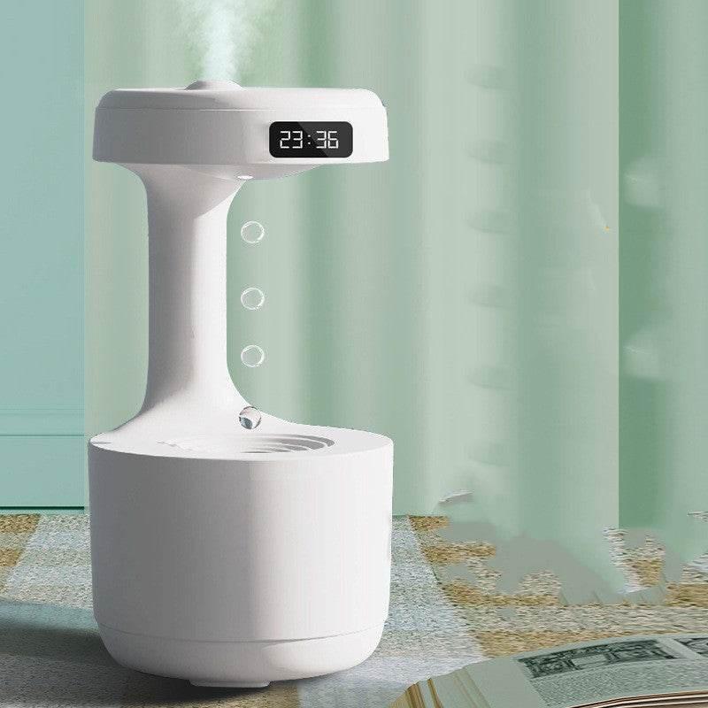 Soar with Style White Anti Gravity Humidifier and Clock - Estalios