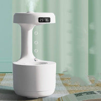 Soar with Style White Anti Gravity Humidifier and Clock - Estalios