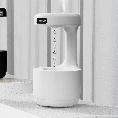 Soar with Style White Anti Gravity Humidifier and Clock - Estalios