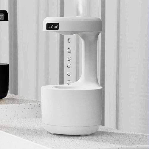Soar with Style White Anti Gravity Humidifier and Clock - Estalios