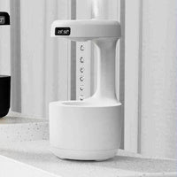 Soar with Style White Anti Gravity Humidifier and Clock - Estalios