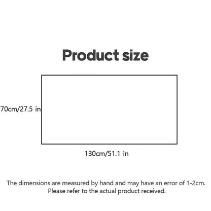 Size diagram for Soft & Absorbent Striped Bath Towels, perfect thickened absorbent bath towel