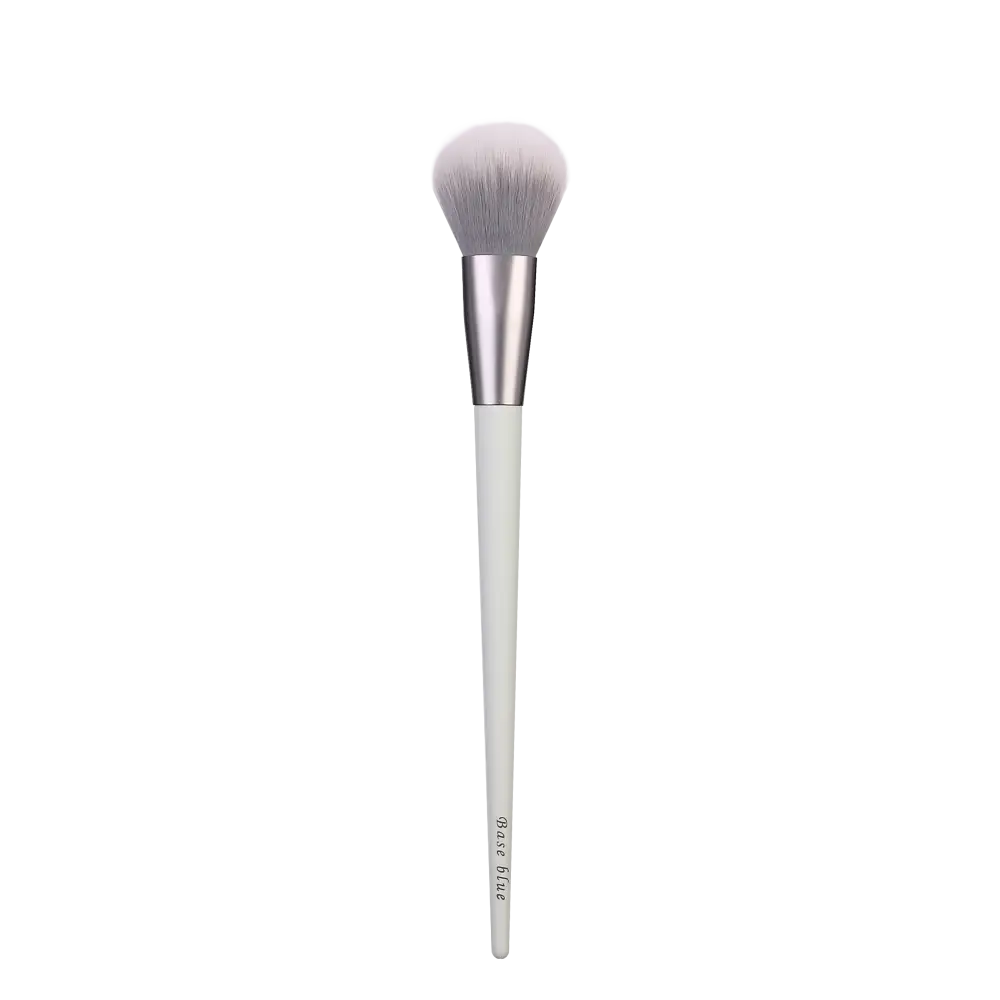 White-handled makeup brush from the Baseblue Soft Powder Brush Emergency Kit