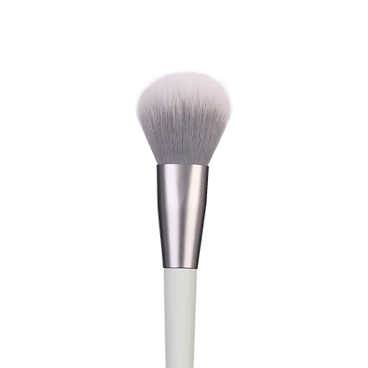 White-handled makeup brush from the Baseblue Soft Powder Brush Emergency Kit