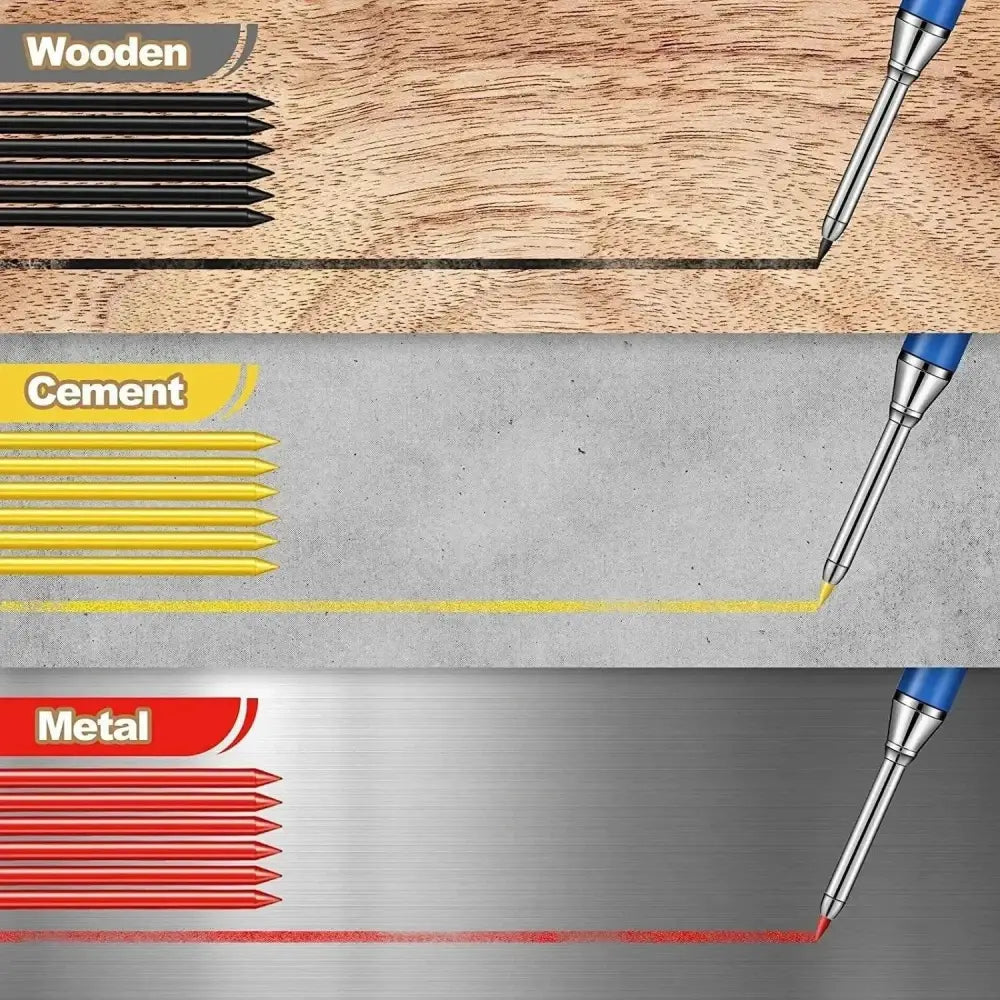 Colored pencil lead for various surfaces in Solid Carpenter Mechanical Pencil Powerhouse