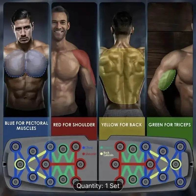 Solid Push Up Board Multi-Functional Home Workout System - Estalios