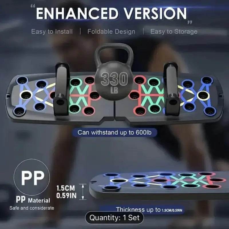 Solid Push Up Board Multi-Functional Home Workout System - Estalios