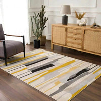 Southfields Mustard Area Rug for Kids and Playful Spaces - Home Decor