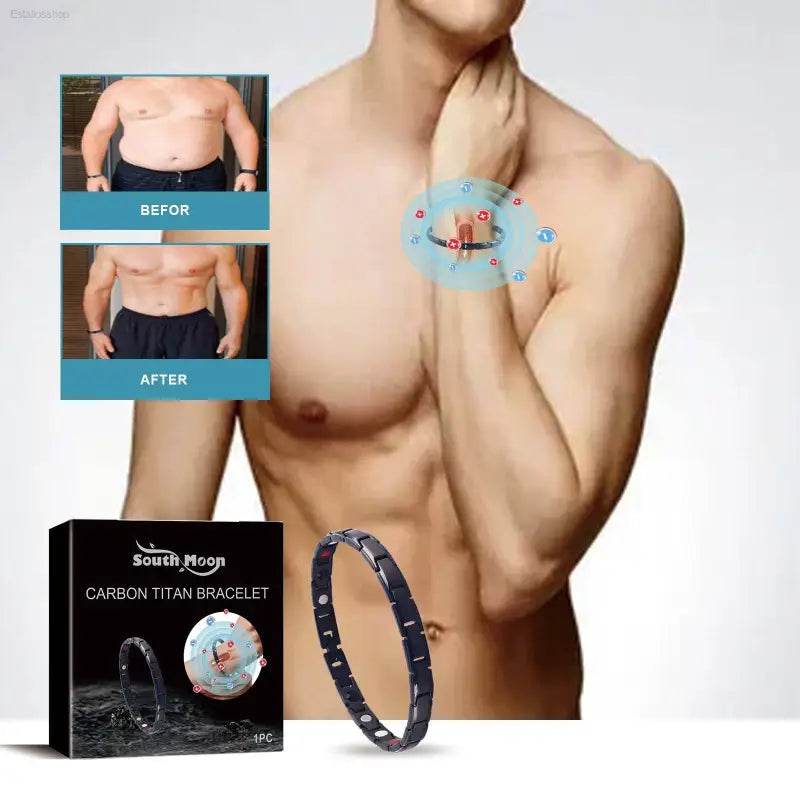 Southmoon Titanium Steel Bracelet Stylish Sports Gym Accessory - Estalios