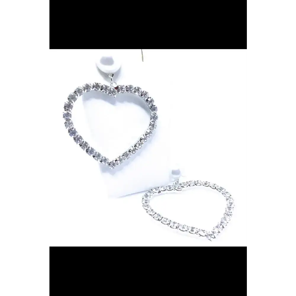 Heart-shaped diamond drop earrings from Sparkle On, perfect for your heart’s desire