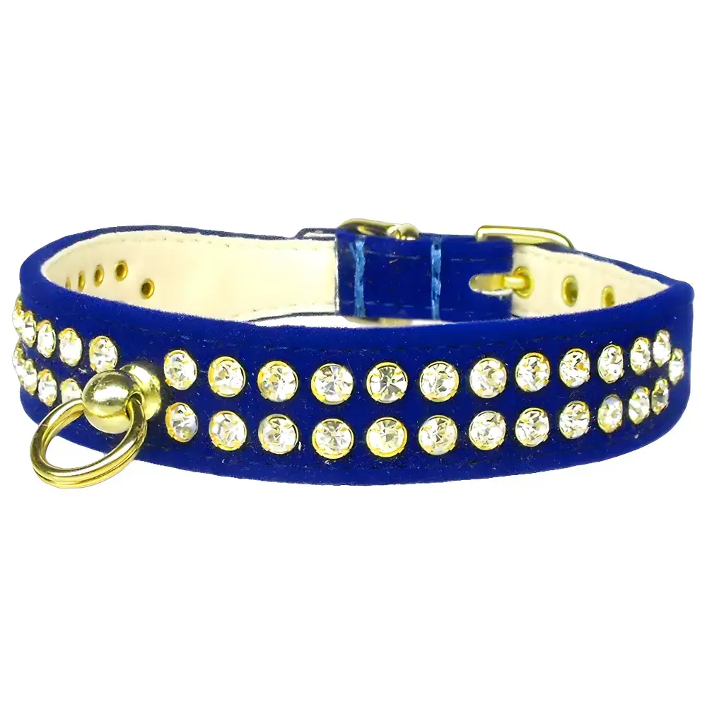 Blue jeweled pet collar blinging your pet’s neck in Sparkle Pet Collar View Cart