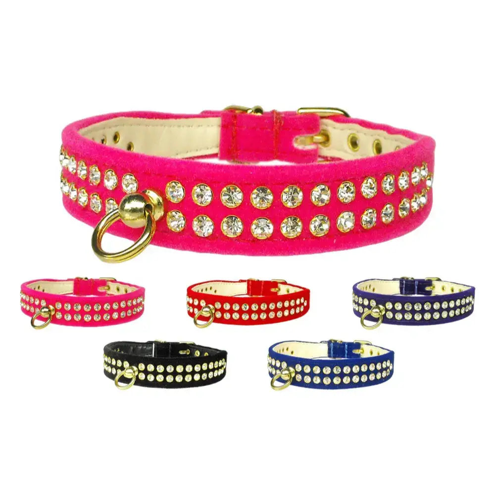 Colorful jeweled pet collars for your pet’s neck in Sparkle Pet Collar Bling view cart